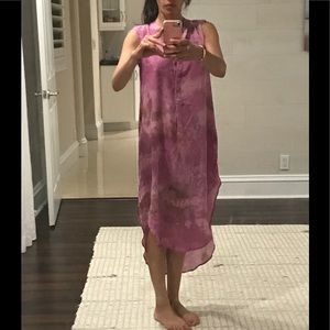 Acrobat silk hi low dress